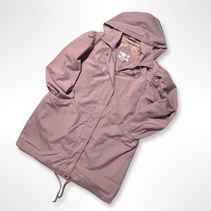 VTG 90s Lavender Mauve Puff Sleeve Spring Trench Jacket, 12 Romantic Cottagecore